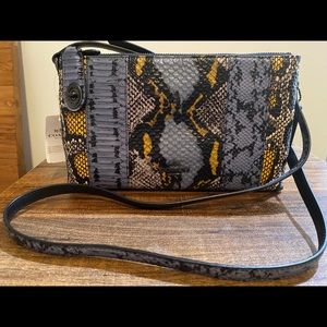 Coach Crossbody Snake-embossed Leather Purse